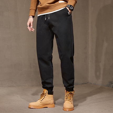 G618 | plus size Men's Spring and Summer New Longer Casual Pants Men's Simple Loose Joker Tooling Pants