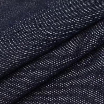 Autumn and Winter Thickeneded 13A Washed Denim Fabric Dark Blue Black Denim Jacket Work Clothes Clothing Fabric
