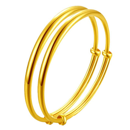 Jin Yi Cheng Jewelry Gold-plated Jewelry Bracelet Gold Push-pull Bracelet Gloomy Meteor Shower Dragon and Phoenix Gappa Stars Ladies Bracelet