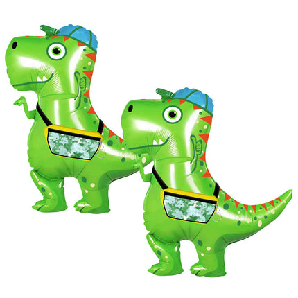 Cross-border ins new Q version dinosaur aluminum balloon cute cartoon large shaped dinosaur shape decorative balloon