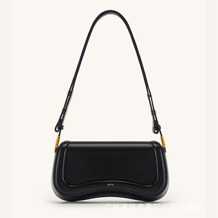 [Foreign Trade] Jwpei Pudding Bag Joy Underarm Bag Niche Crossbody Bag High-End Retro Baguette Bag Shoulder Bag