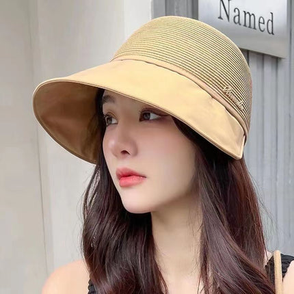 New fashion cap sunscreen sunshade hat women's all-match anti-ultraviolet big hat brim face distribution special for hair generation