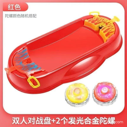 Battle disc children's battle alloy cable gyro luminous boy cheap gyro parent-child interactive toy battle