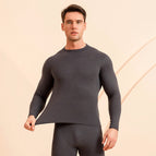 Men's mid-collar cashmere gray suit / L