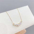 Smile necklace [40+5cm] gold color