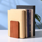 Ebony wood square-top bookends (13*8 cm)
