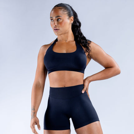 Fashionable and Sexy Seamless Yoga Backless Halter Bra Sports Fitness Beauty Back Shaping Anti-Exposure Women's Vest Ready for Sale