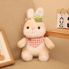 21cm / Plaid scarf rabbit [beige] 140g