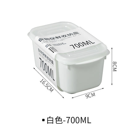 Fresh-keeping box food grade refrigerator special wholesale transparent plastic with lid fruit fresh-keeping frozen sealed food box
