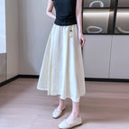 White Xi Shi skirt [single product]] / M