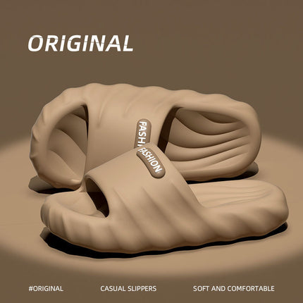 Women's Summer New Style Slippers for Couples, Thick-Soled Indoor Bathroom Anti-Slip and Odor-Resistant Slippers for Men to Wear Outside
