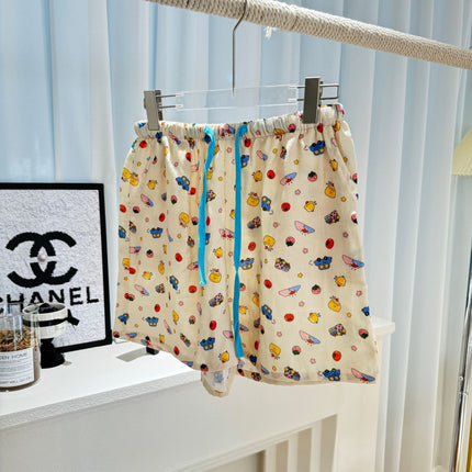 Very Easy to Wear! ! Cotton Loose Pajamas for Girls, Double-Layer Gauze Home Pants, Summer Shorts, Soft Walking Shorts