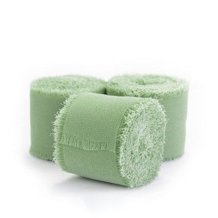 Ins Hand-Torn Raw Edge Ribbon Bouquet Satin Ribbon Ribbon Dried Rose Wedding Flowers Tied Chiffon Lace