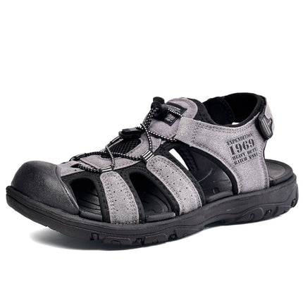 Foreign Trade Beach Shoes Men's Baotou Sports Sandals Summer Breathable Hollow Outdoor Sports Leisure Wading Shoes