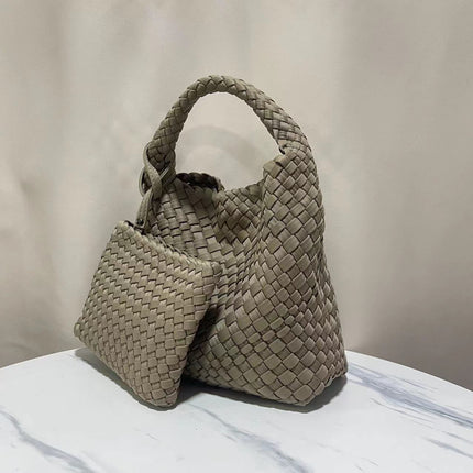 Nylon Cloth Woven Bag Cross-border Wind Diving Material Bag Large Capacity Portable Vegetable Basket Bag Chain Crossbody Bag