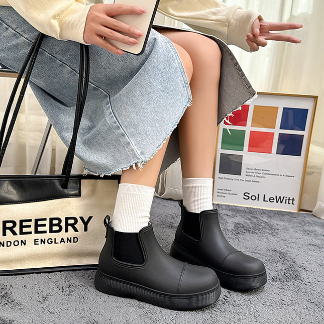 Cross-Border Dropshipping Martin Fashion Rain Boots Women's Thick-Soled Rain Boots Waterproof Shoes Students Versatile Water Boots Short Boots Non-Slip