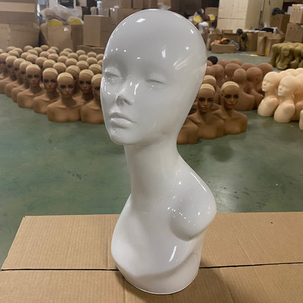 New Men's and Women's Head Dummy Head PVC Resin Model Wig Necklace Headset Hat Head Model Head Props