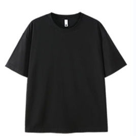 Dan Baoni | Summer Cool Sense Sunscreen Solid Color Advanced Sense Ice Silk Men's T-Shirt Loose Round Neck Shoulder Short Sleeve Customization