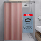 Curtain 150 width 200 height (applicable Wall width 95 to 120) / [Folding film] simple pink