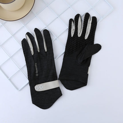 Sun Protection Gloves for Men, Anti-Slip, Touch Screen, Ice Silk, Summer Cycling, Outdoor Fishing, Anti-Uv, Touch Screen Compatible