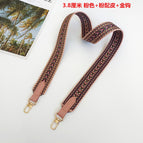3.8cm pink+pink with leather / [silver hook]