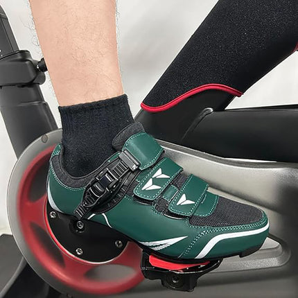 Outdoor Road Mountain Rubber Men's and Women's Lockable Bicycles Without Locks Hard-Soled Spinning Cycling Shoes