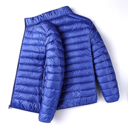 2024 new lightweight cotton-padded jacket men's slim short Korean fashion brand plus size fashion thin winter coat men's clothing