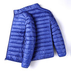 Royal blue [stand collar cotton jacket] / M