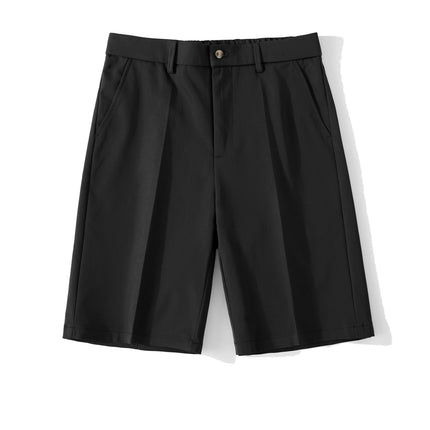 Summer Men's Korean Style Trendy Business Shorts, Wrinkle-Free Thin Casual Dress Shorts