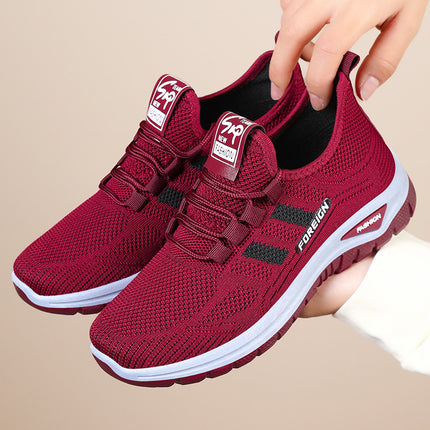 Shoes for Women, New Versatile Shallow Casual Shoes, Breathable Mesh Women's Shoes, Soft Soles, Comfortable Single Shoes, Thick-Soled Shoes for Women