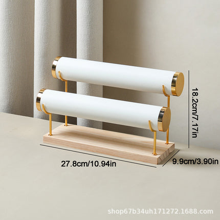 Solid Wood Jewelry Display Stand, Multi-Purpose Bracelet and Watch Storage, Removable Jewelry Props Display, Shooting Exhibition