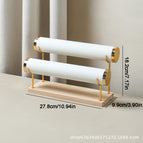 White leather double layer detachable bracelet bracelet holder