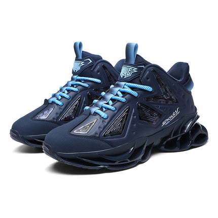Cross-Border New Men's Blade-Soled Sports Shoes, Casual Running Shoes, Fashionable Korean Style Breathable Trendy Shoes, Blade Mesh Shoes