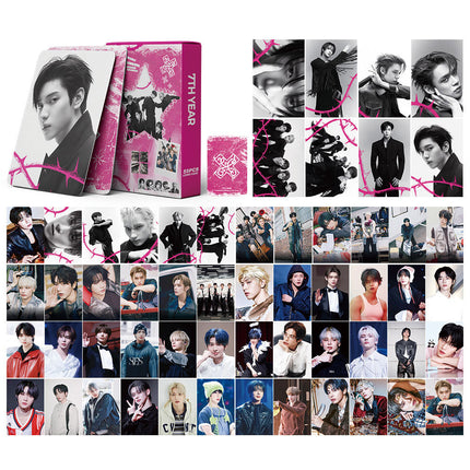 Korean Star 55 Boxed Small Cards Stray (g) I-Dle Ive Ateez Collection Lomo Cards Cross-Border