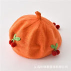 Cherry fruit beret-orange / 3-48 months