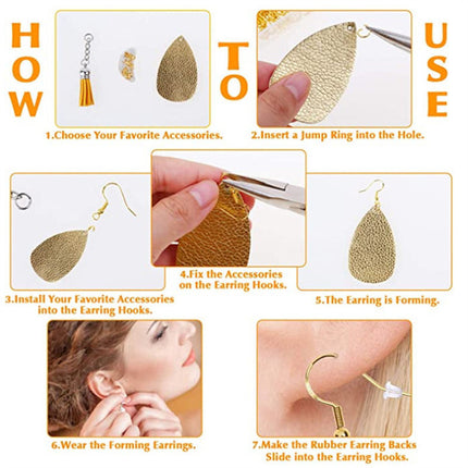 Cross border hot sale 24 grid diy jewelry earrings ear hook material wholesale tweezers jewelry opener jewelry accessories