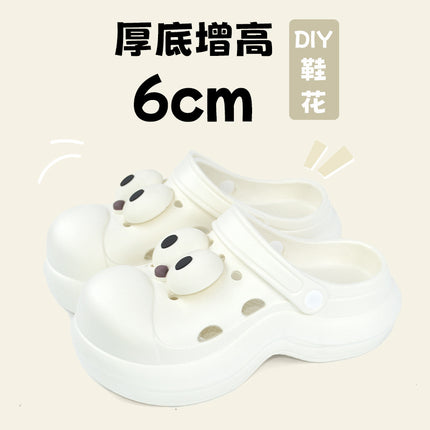 Qida Shun Outdoor Clogs for Women, High-Heeled Sandals for Girls, Beach Shoes, Summer DIY Garden Shoes
