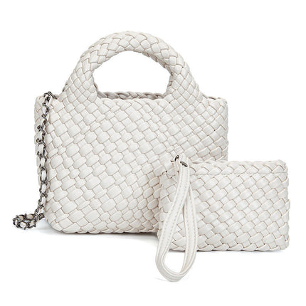 PU Woven Pillow Mini Bag / Mini Sac Oreiller PU Tressé
