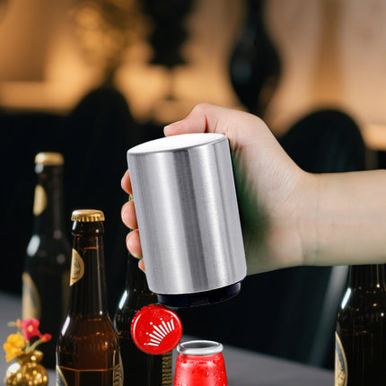 Stainless Steel Automatic Beer Bottle Opener Metal High-End Traceless Press Wine Opener Creative Automatic Bottle Opener Manufacturer
