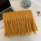 [turmeric]#Solid color thickened scarf / 175cm or more