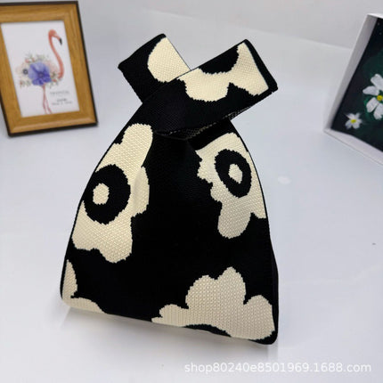 110g Baby Birthday Gift Bag Holiday Knitted Gift Bag Kidsren's First Birthday Party Handbag Gift Knitted Bag