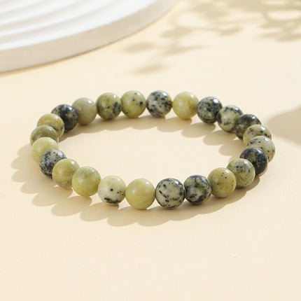 European and American Cross-Border Hot-Selling Popular Jewelry 8mm Natural Stone Bracelet Amethyst Tiger Eye Stone Agate Bracelet Jewelry