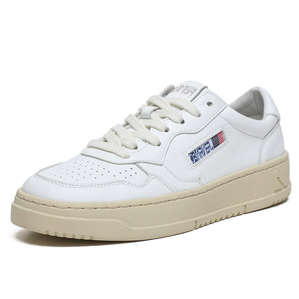 Grape mom with ~ leather do old retro casual shoes thick bottom breathable small white shoes small size plus size women's shoes 41-43
