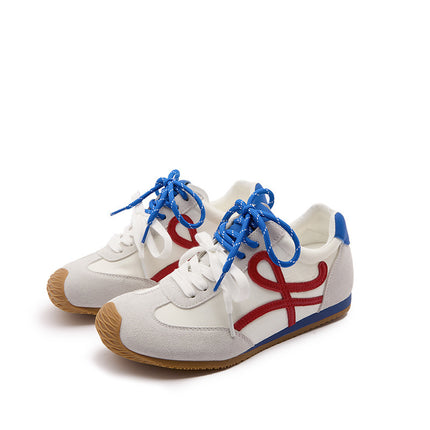 Women's Versatile Lightweight Soft-Soled Genuine Leather Training Shoes with Internal Height Increase, 2025 Summer New Sports Casual Women's Shoes
