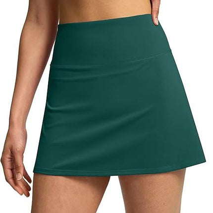 2024 Amazon Casual Sports Skirt High Waist Tennis Skirt Yoga Shorts Cross Border Fitness Yoga Skirt Yoga Pants