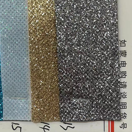 Spot supply non-woven Gretel glitter sequins color gold fabric decorative clothing shoes leather
