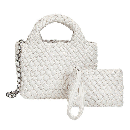 PU Woven Chain Mini Bag Women / Mini Sac Chaîne Tressé PU Femme