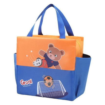 New Cartoon Double Lunch Bag Large Capacity Student Lunch Bag Outgoing Portable Lunch Box Insulation Bag