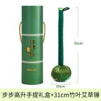 31cm bamboo leaf style green satin mugwort hammer + rising hand-held gift box