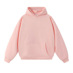 Pink-cotton hooded sweatshirt / S (recommended 55kg )